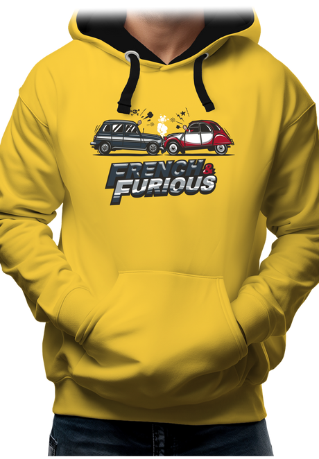 Sweat Adulte French & Furious 4L contre deuch