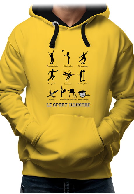 Sweat Adulte Sport Illustré