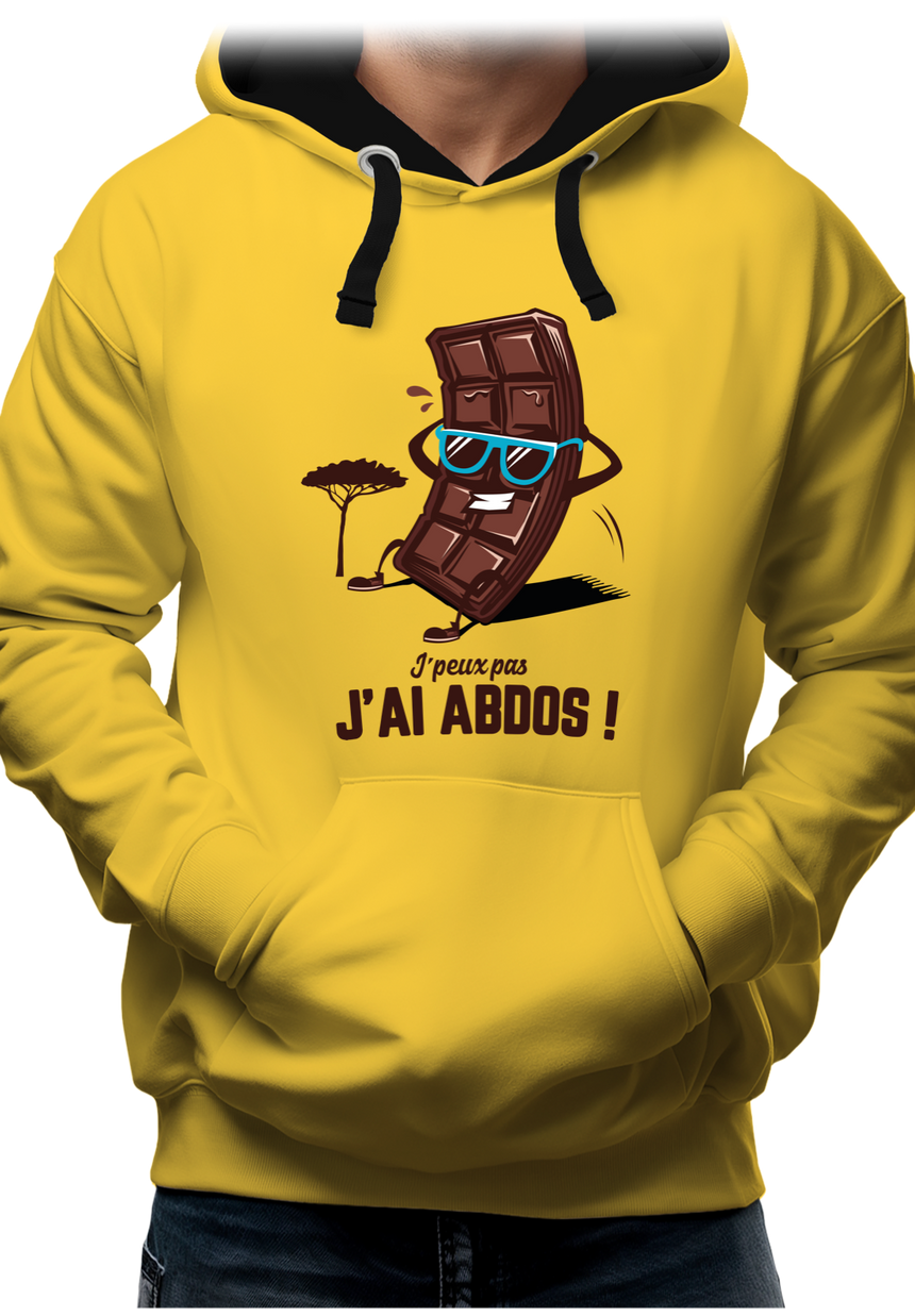 Sweat Adulte J'peux pas j'ai abdos