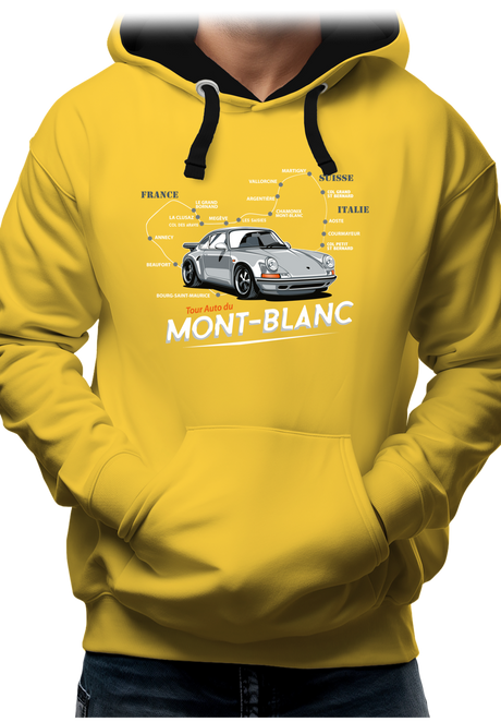 Sweat Adulte Le Tour du Mont blanc en Voiture Turbo