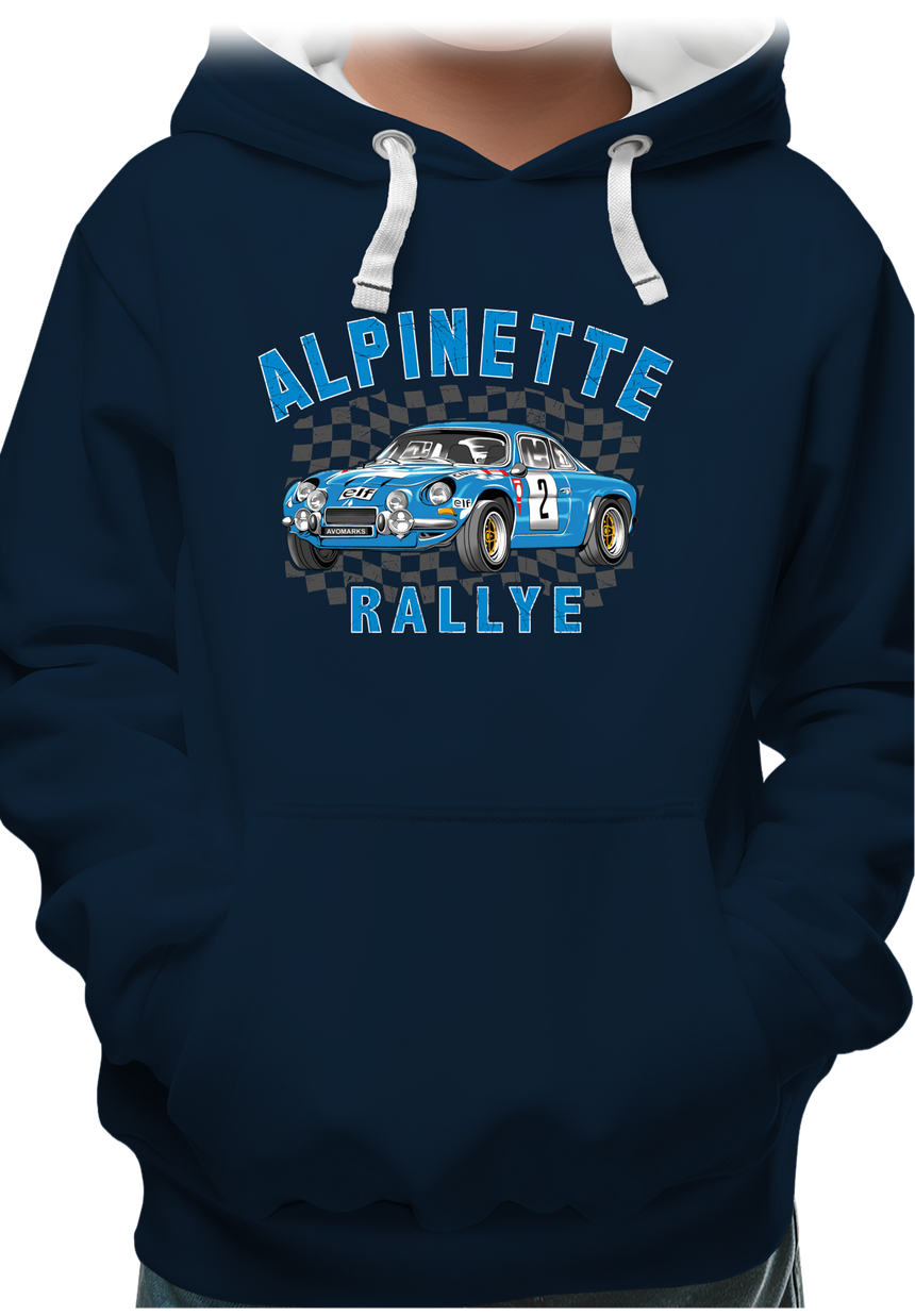 Sweat Adulte Voiture l'alpinette de rallye