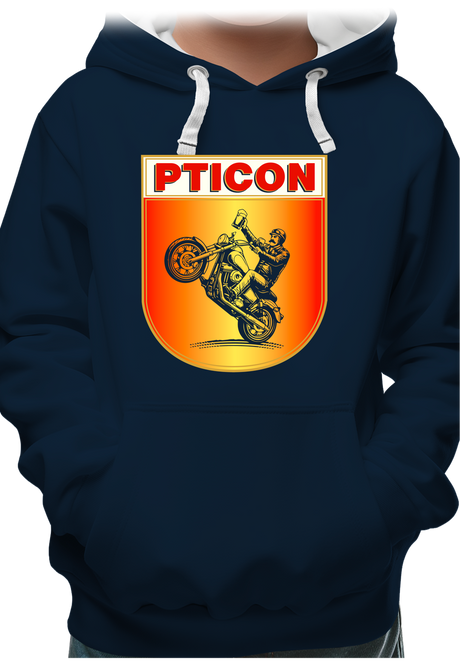 Sweat Adulte Pticon la bière des motards fou