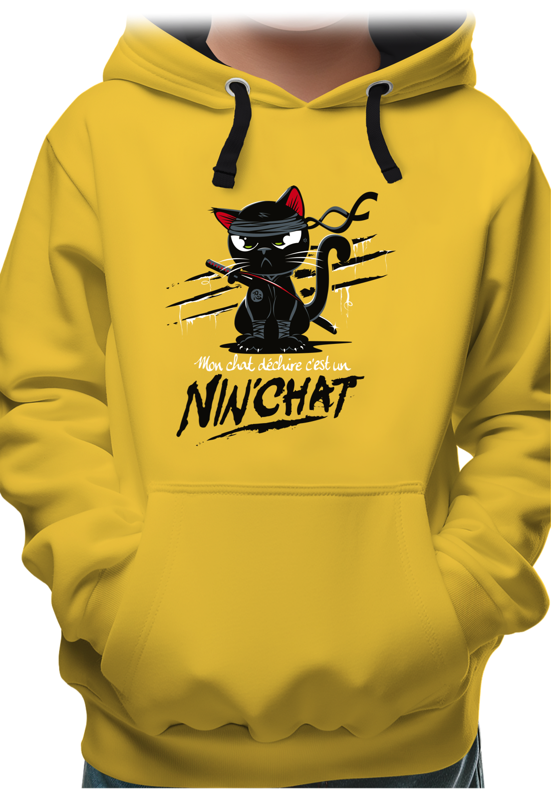 Sweat Enfant Mon chat déchire tout c'est un ninja