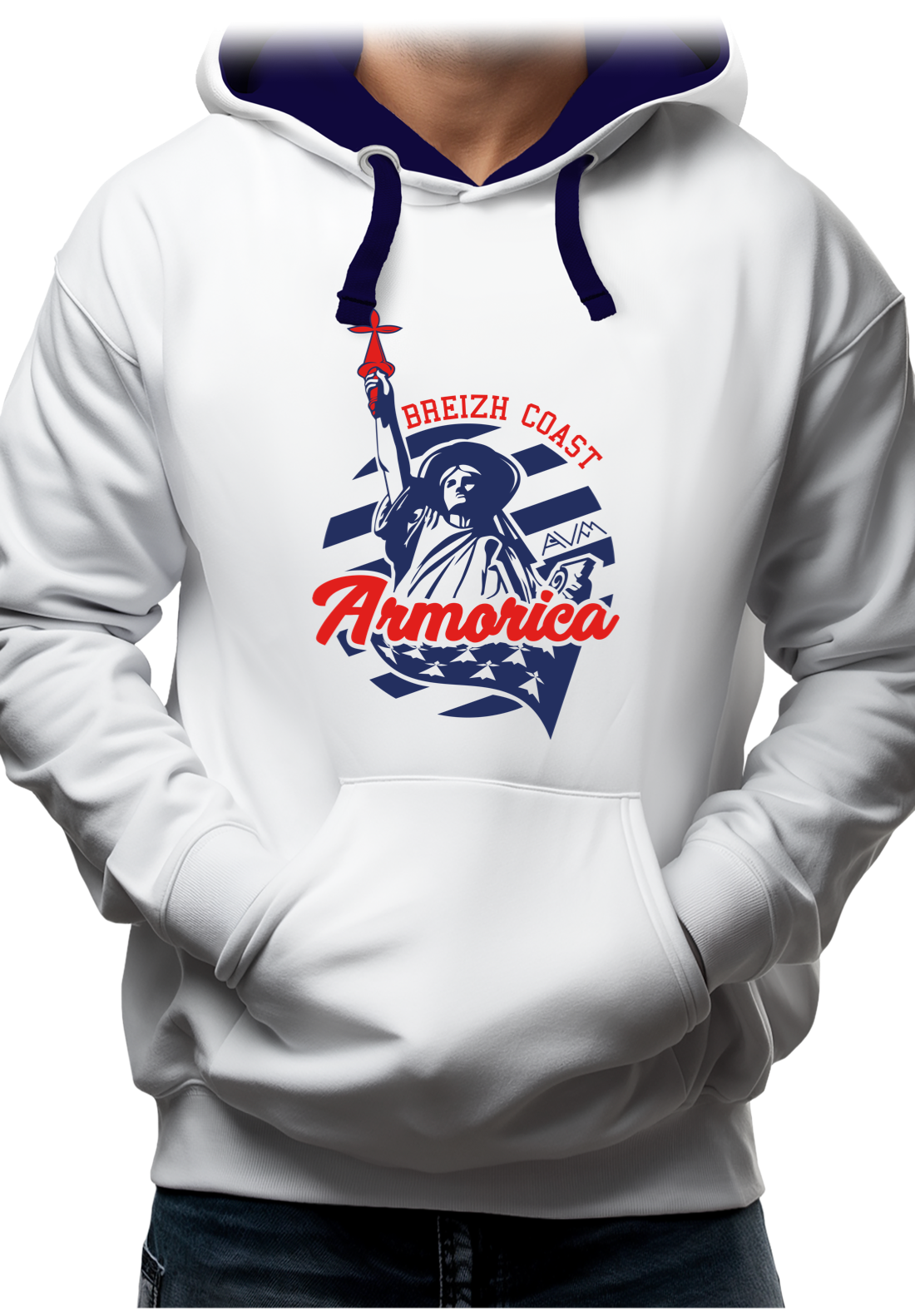 Sweat Adulte La statue des bretons unies