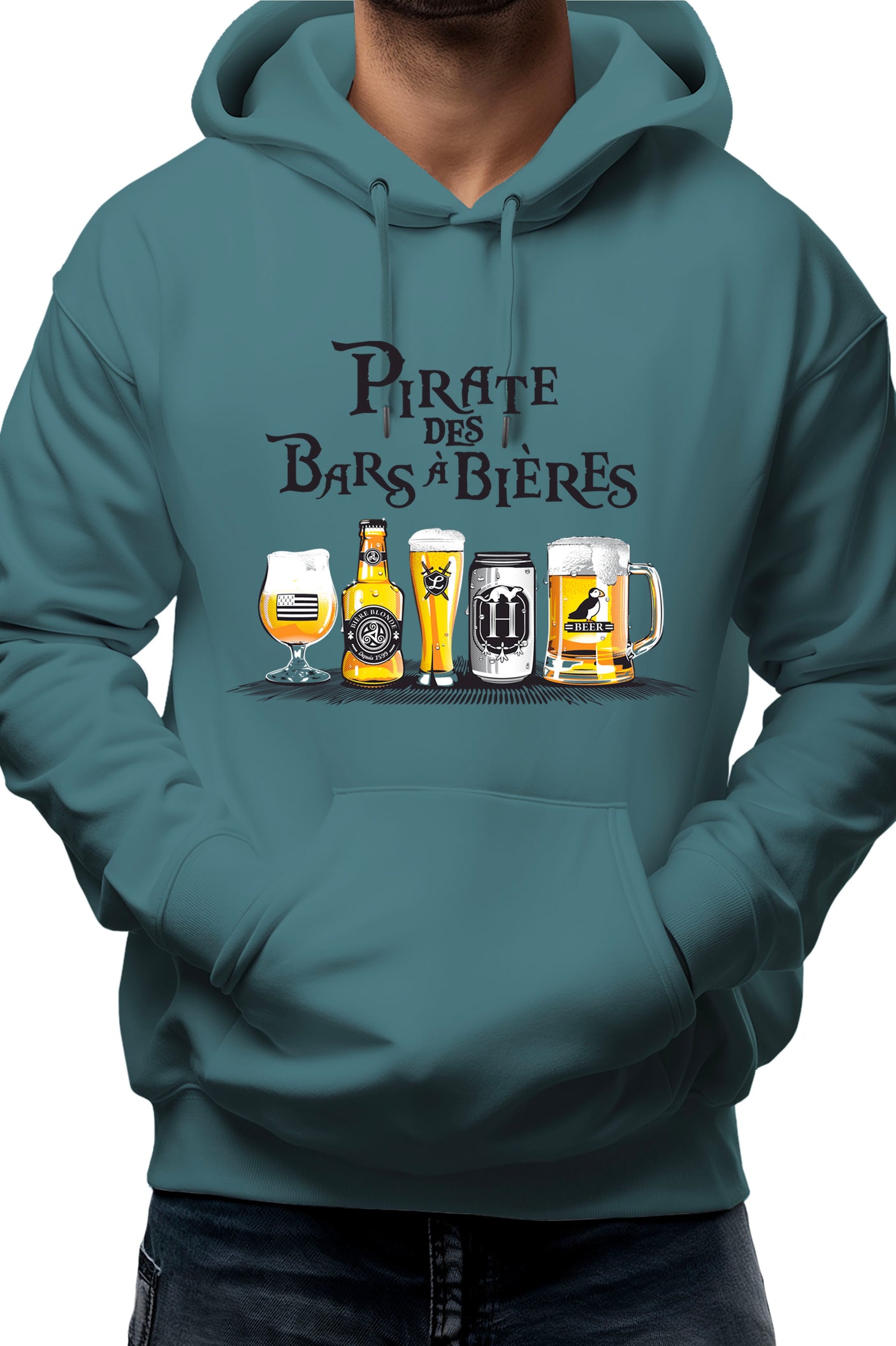 Sweat Adulte Pirates des bars a bieres