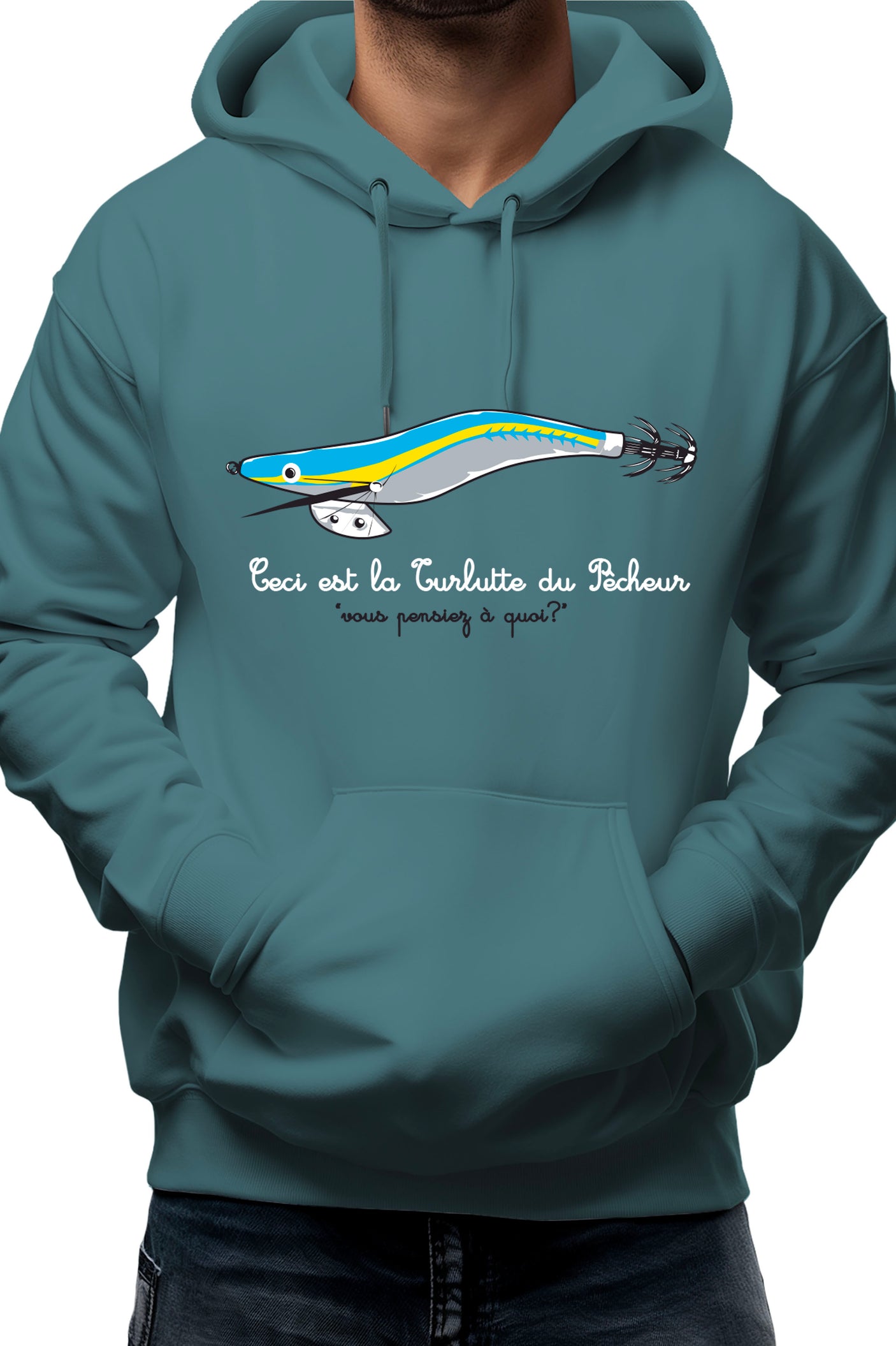 Sweat Adulte Turlutte du Pecheur