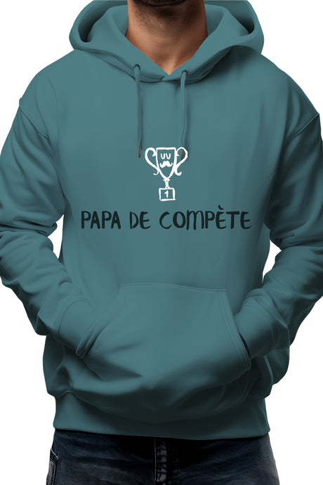 Sweat Adulte Un super papa de compete encre gonflante