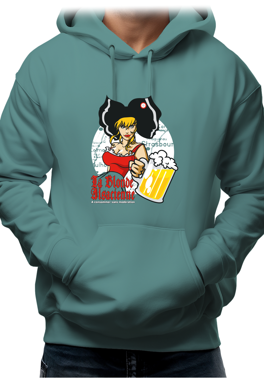 Sweat Adulte La blonde alsacienne