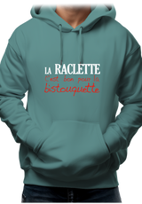Sweat Adulte La raclette c'est bon pour la bistouquette