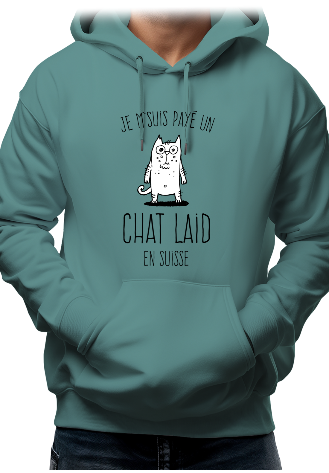 Sweat Adulte Un chat laid en suisse