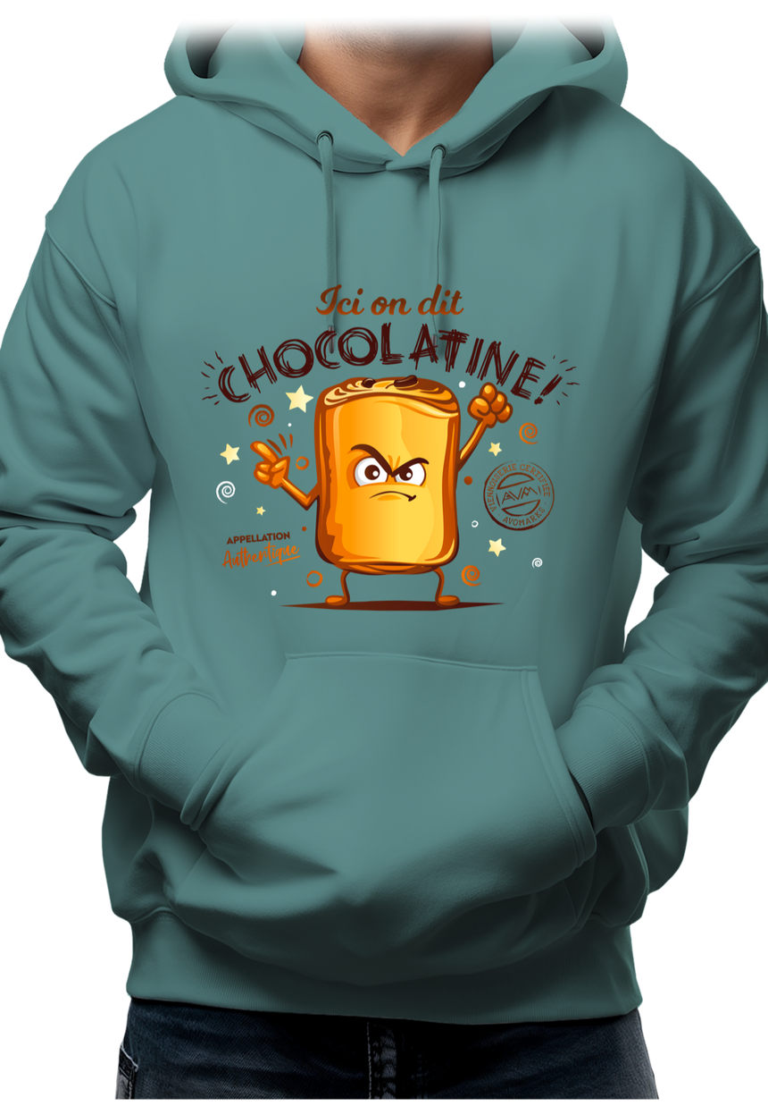 Sweat Adulte Ici on dit chocolatine !