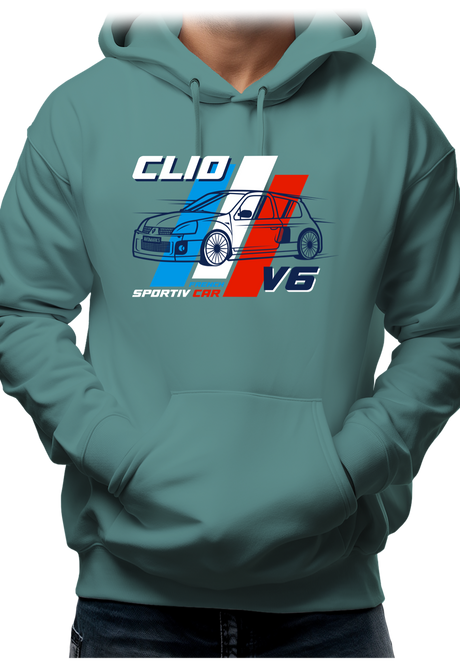 Sweat Adulte Voiture Française Clio V6
