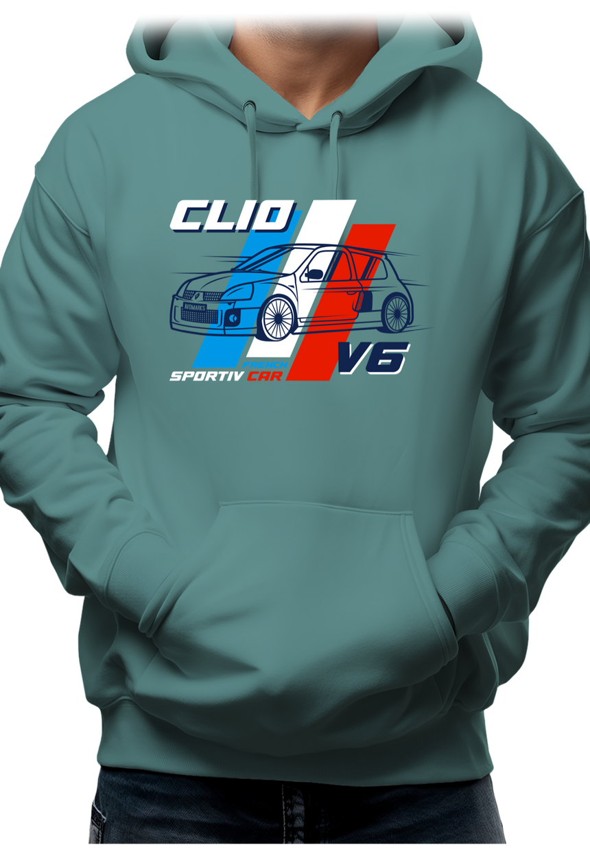 Sweat Adulte Voiture Française Clio V6