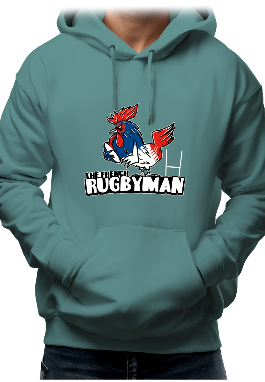 Sweat Adulte Coq bleu blanc rouge du rugby français