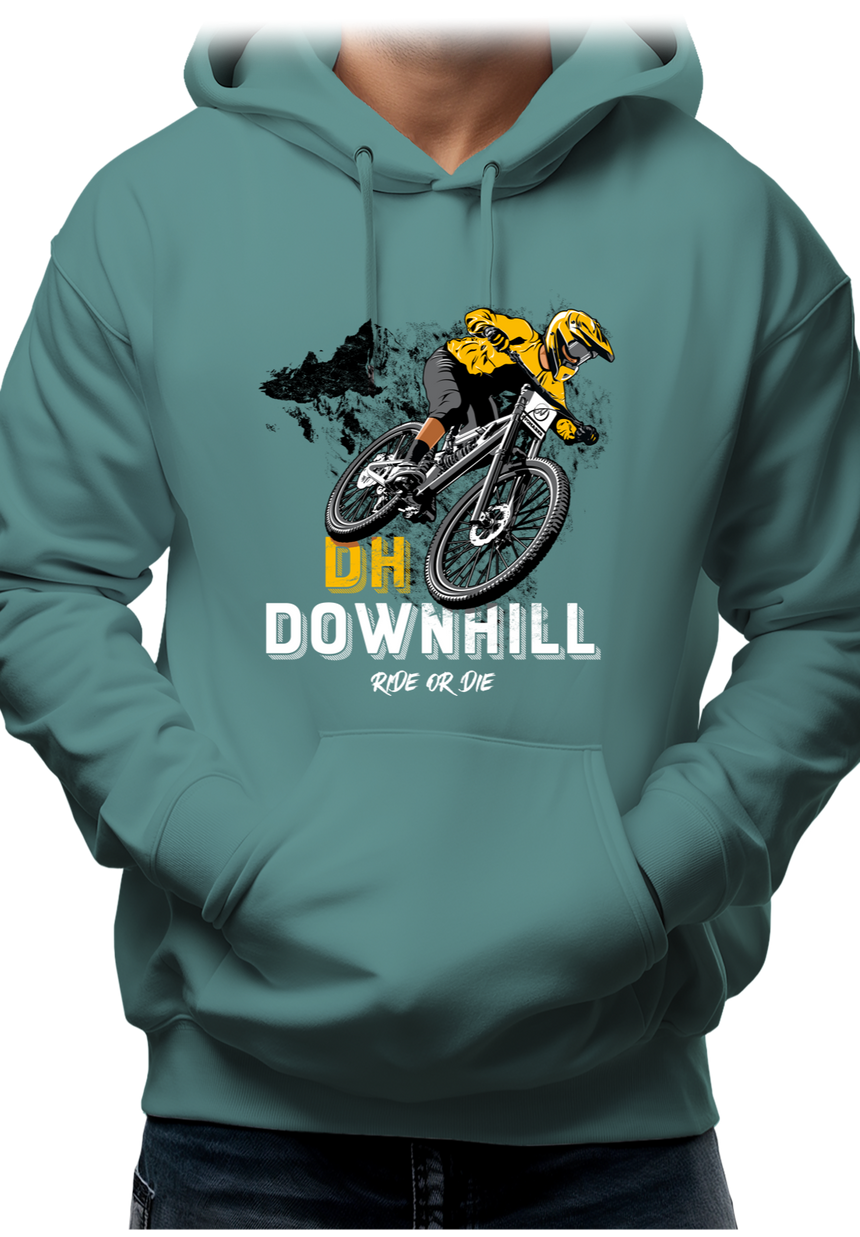 Sweat Adulte Vélo DH Downhill, Ride or die