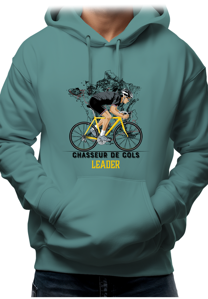 Sweat Adulte Chasseur de Cols en vélo - Leader