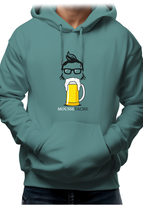 Sweat Adulte La mousse tâche avec la bière