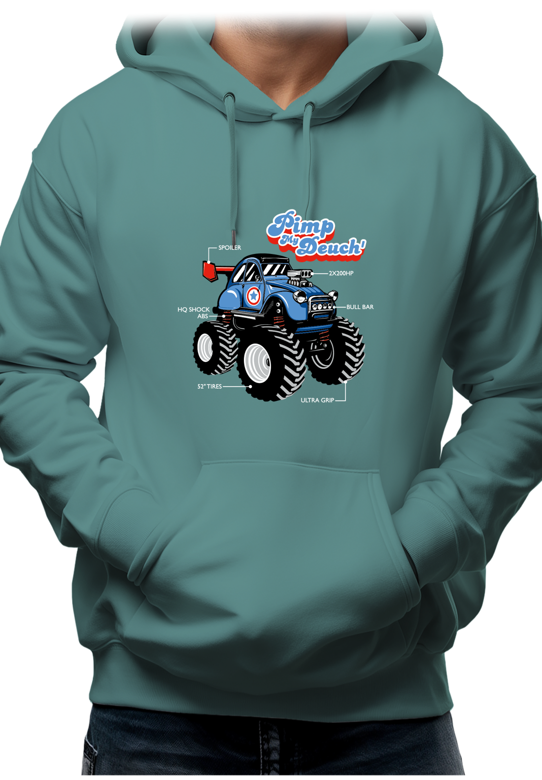 Sweat Adulte Monster Deuch