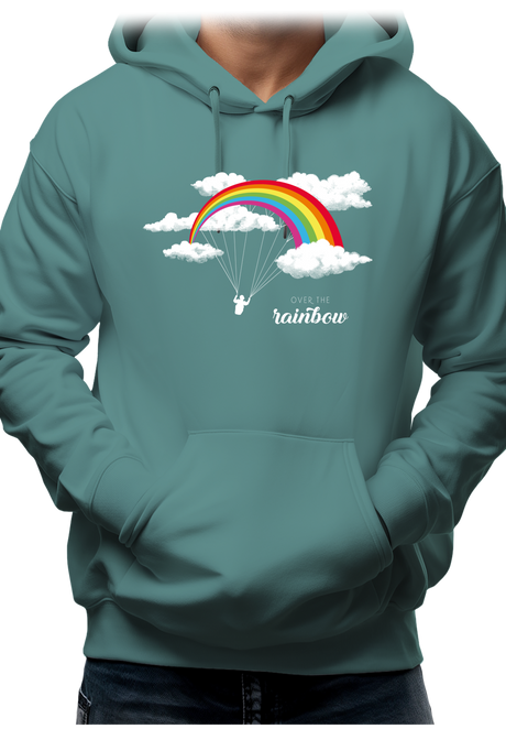 Sweat Adulte Parapente arc en ciel