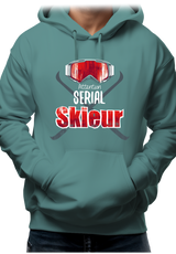 Sweat Adulte Attention serial skieur