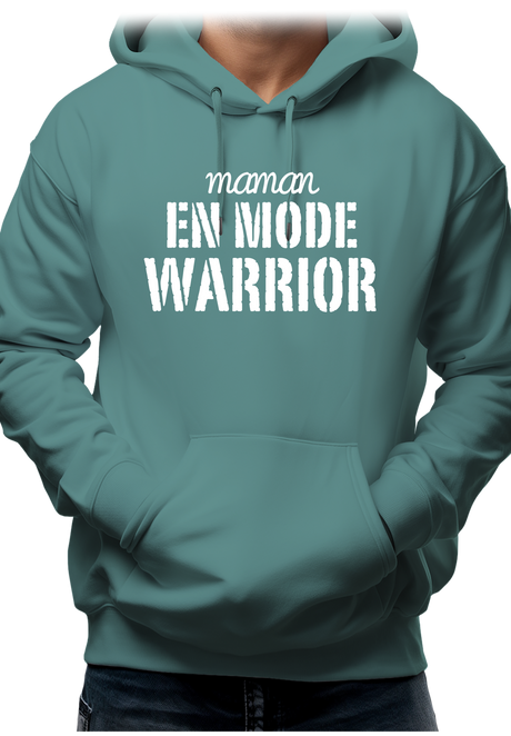 Sweat Adulte Maman en mode warrior
