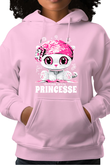 Sweat Enfant Veritable petite chatte princesse strass