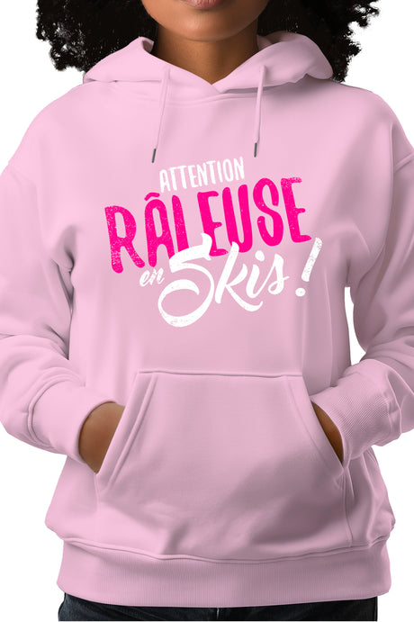Sweat Enfant Attention râleuse en ski