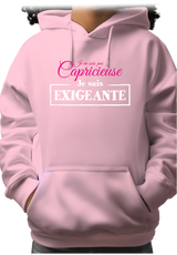 Sweat Adulte Je ne suis pas capricieuse