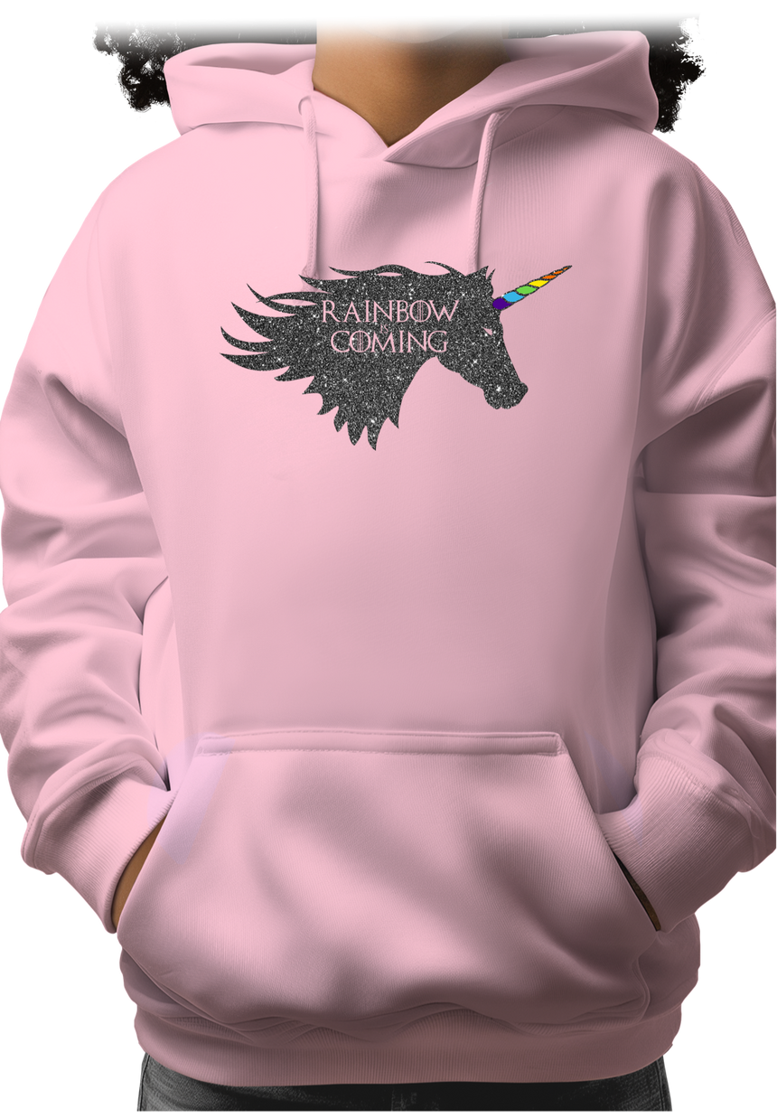 Sweat Adulte Rainbow unicorn is coming