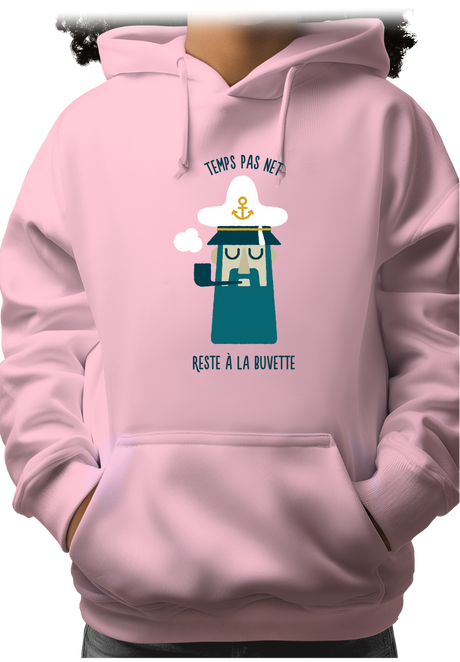 Sweat Adulte Temps pas net, capitaine reste à la buvette