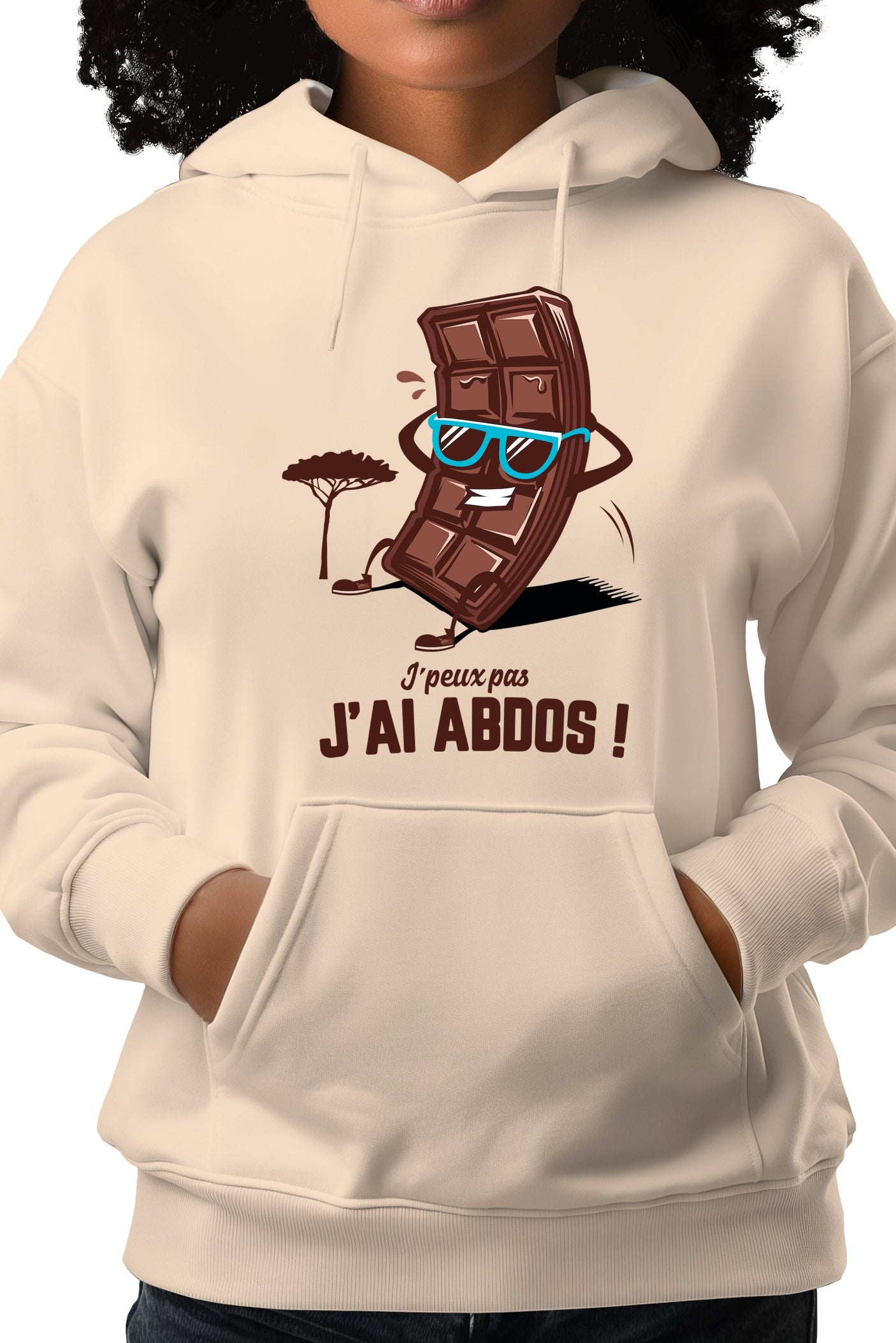 Sweat Adulte Des Abdos en tablette de chocolat