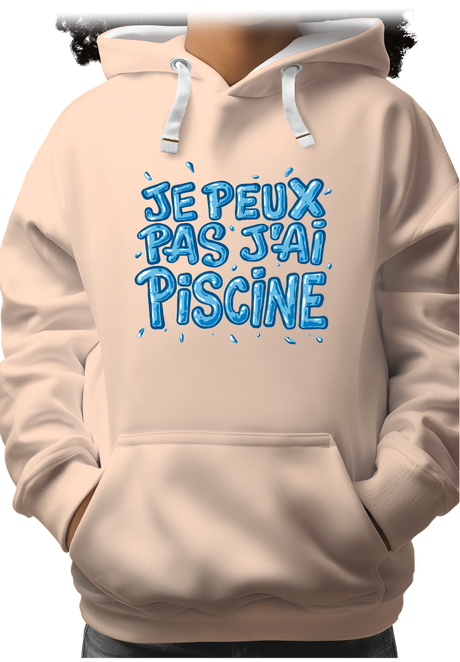 Sweat Enfant Je peux pas, j'ai piscine