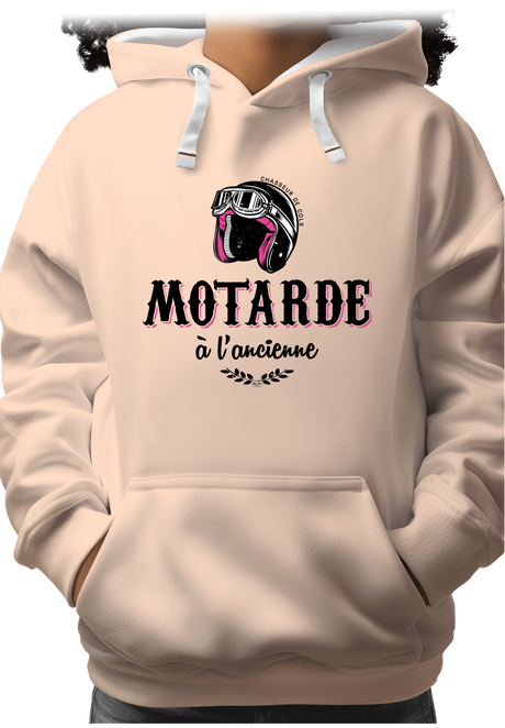 Sweat Adulte Motarde à l'ancienne