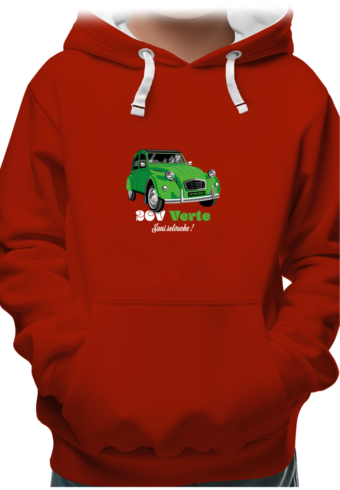 Sweat Enfant Deuch verte sans retouche