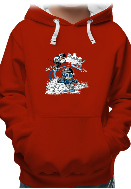 Sweat Enfant 3 garçons ski et surf