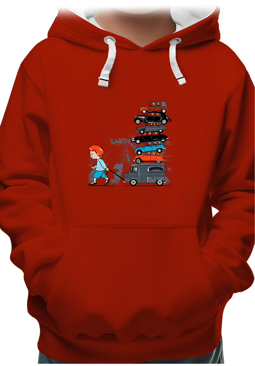 Sweat Enfant Ma french collection de voiture