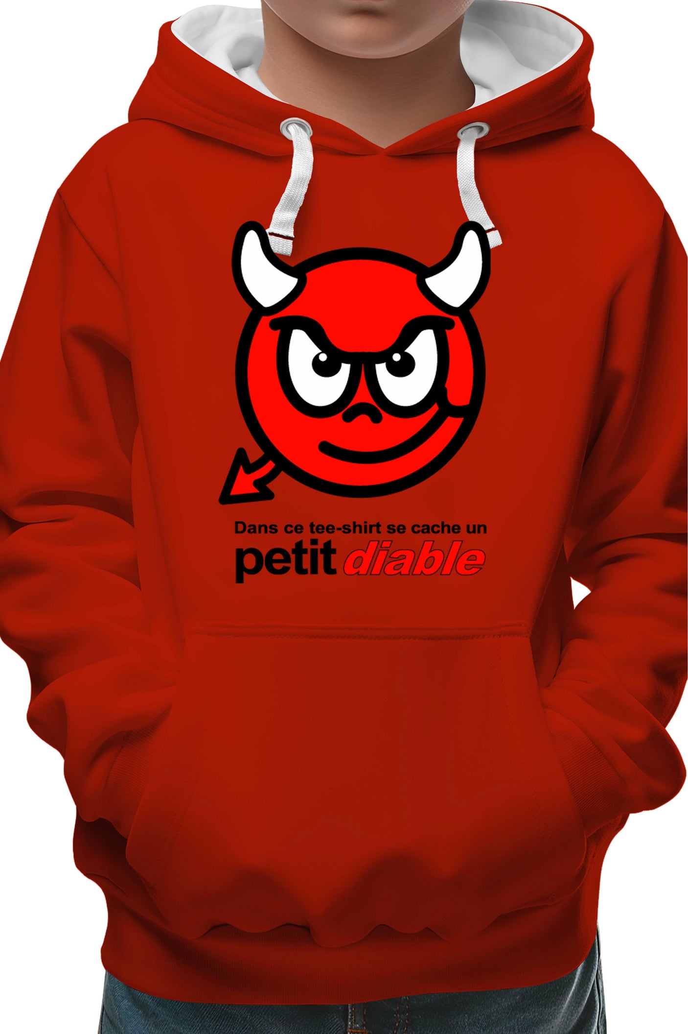 Sweat Enfant Dans ce tee shirt se cache un petit Diable