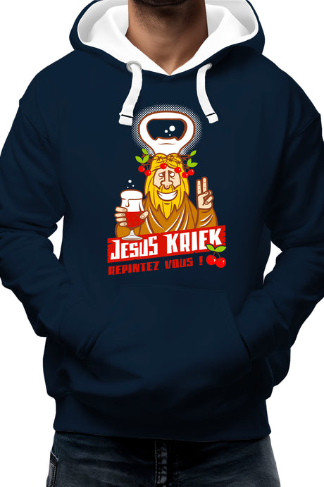 Sweat Adulte La bière Jesus Kriek