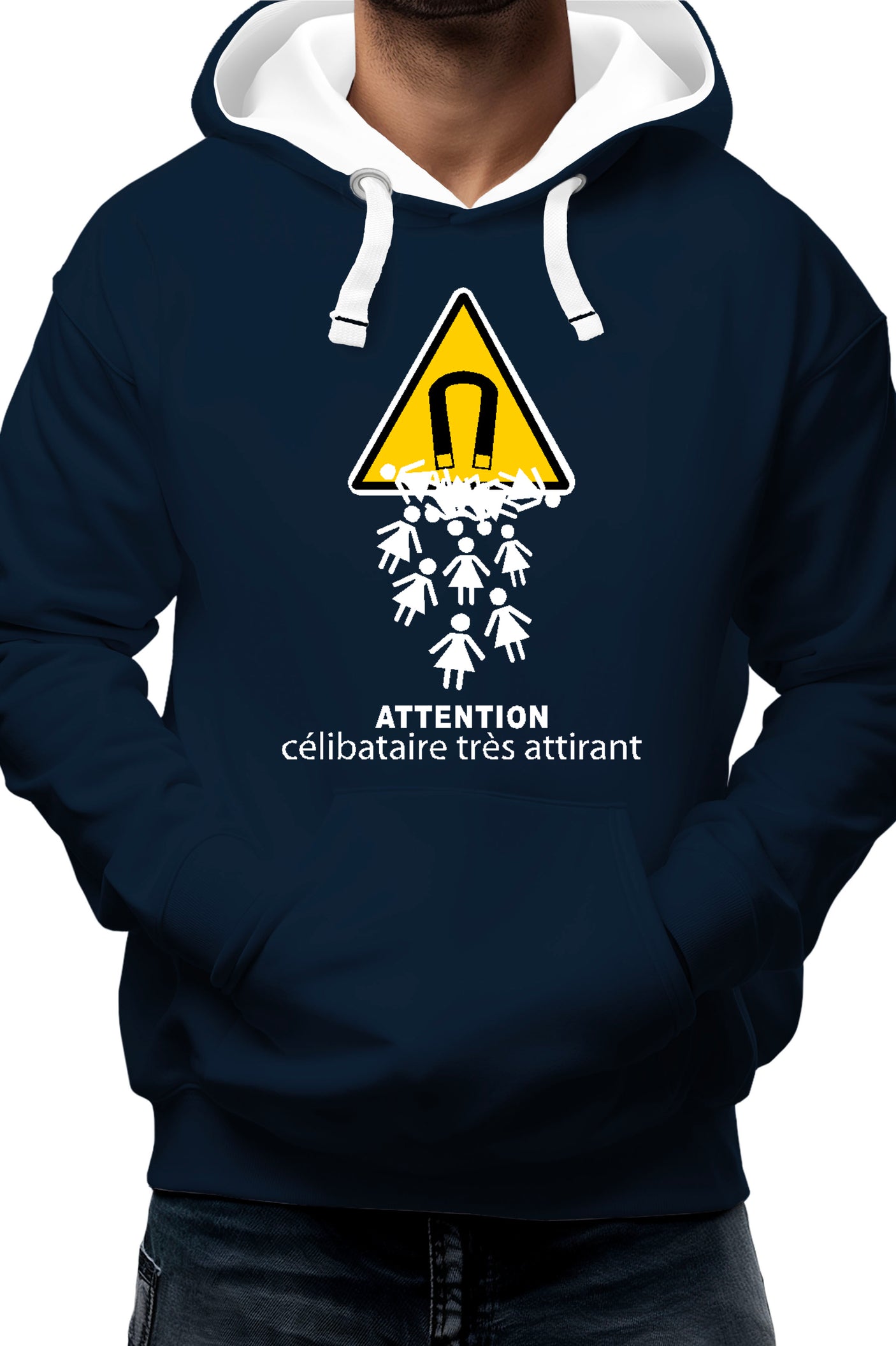 Sweat Adulte Attention célibataire très attirant