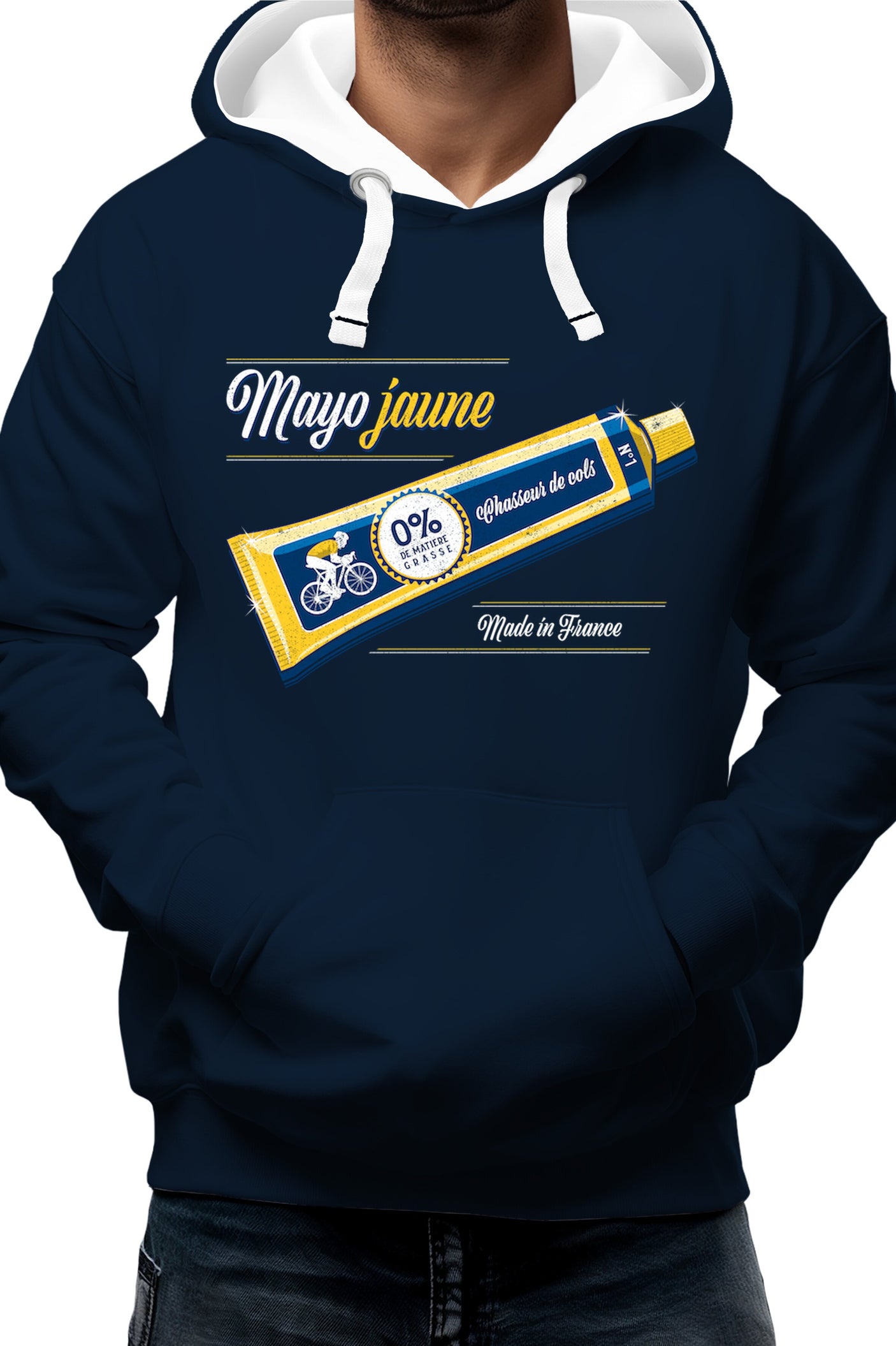 Sweat Adulte Mayo jaune, la maillot des chasseur de cols