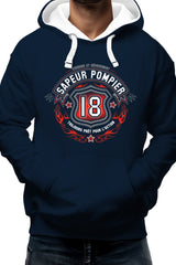 Sweat Adulte Les sapeur pompier, le 18