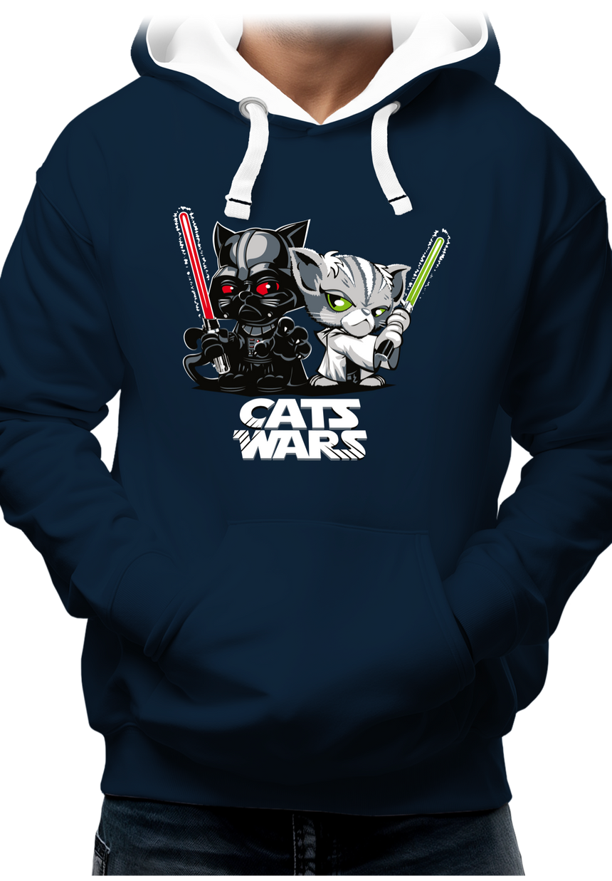 Sweat Adulte Cats Wars, le coté obscur des chats