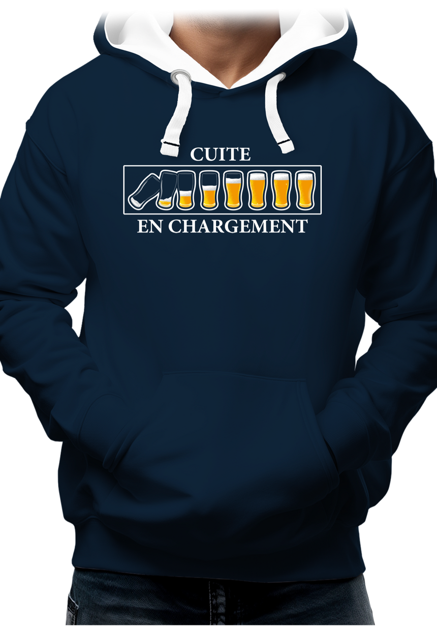 Sweat Adulte Alcool, Cuite en chargement avec de la bière