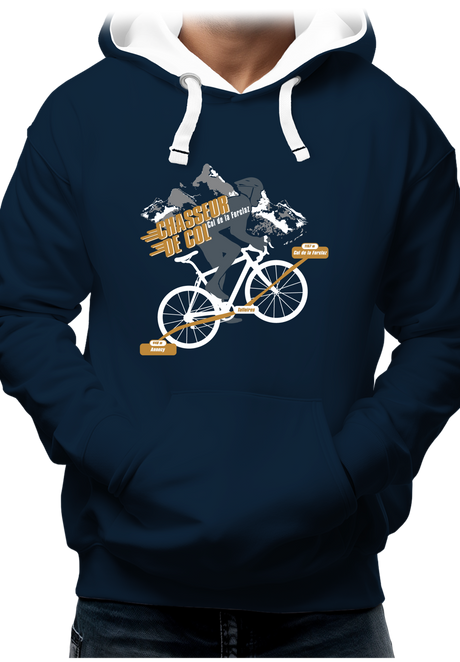 Sweat Adulte Vélo chasseur de col Forclaz