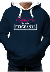 Sweat Adulte Je ne suis pas capricieuse