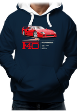 Sweat Adulte F40 le V8 iconique