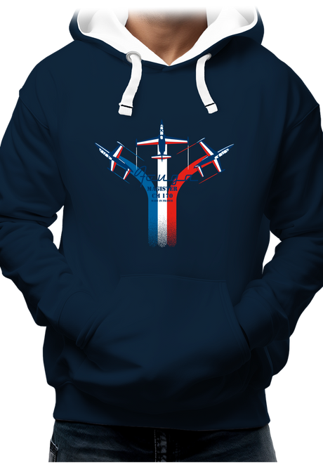 Sweat Adulte Avion Fouga de France en formation