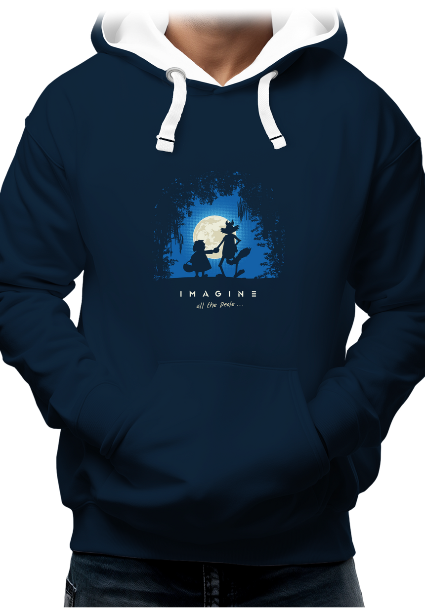 Sweat Adulte Conte loup et chaperon rouge