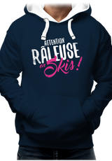 Sweat Adulte Attention râleuse en ski