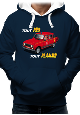 Sweat Adulte 4L pompier tout feu tout flamme